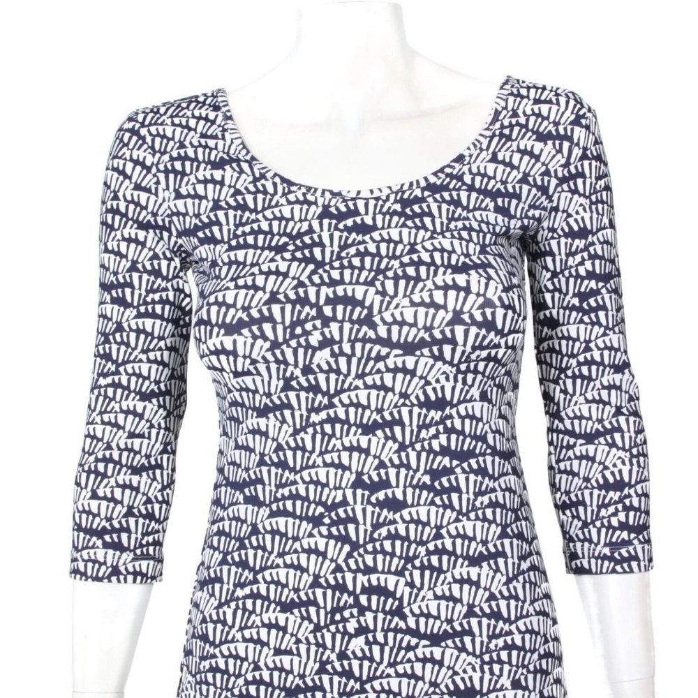 Persifor Dress White Blue Tropical Coral Reef XS - 432 - Picture 2 of 6